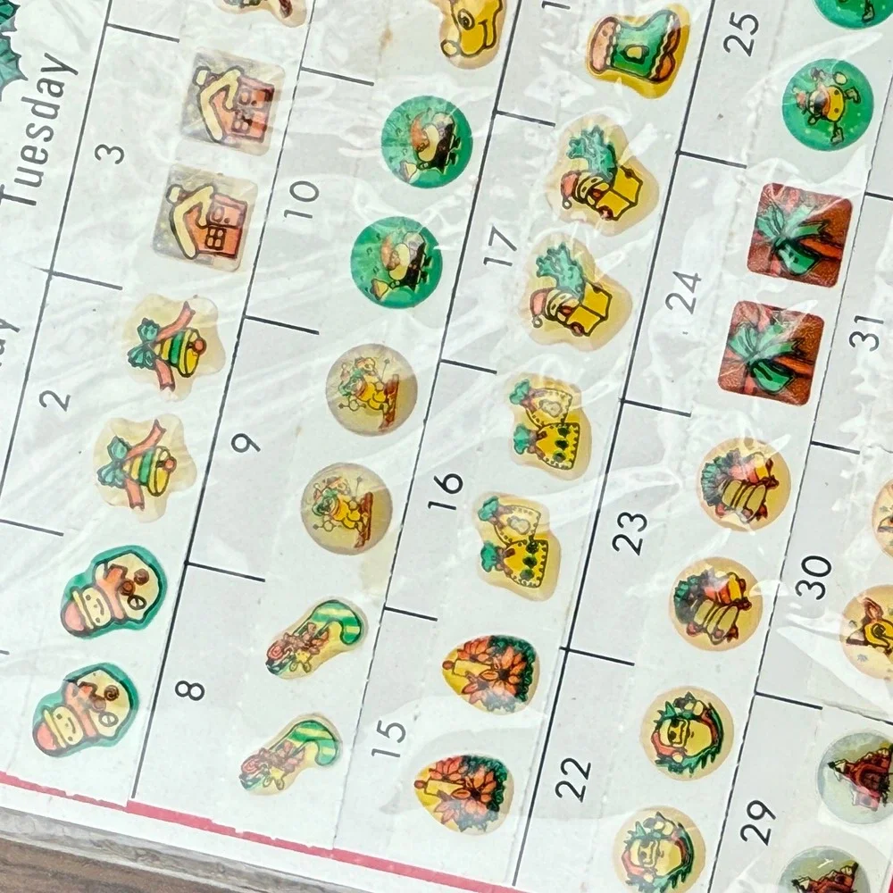 Vintage‎ Color Mates Stick On Earrings 31 Pairs Vintage Holiday Christmas